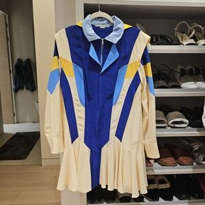 Stella McCartney Blue and Cream Dress